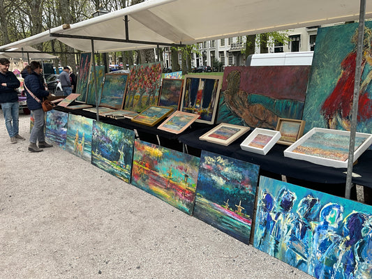Paul Dirkse Exhibits at Historic Lange Voorhout Market in The Hague