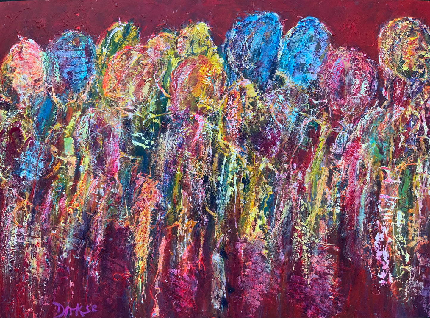 Feestje 50x70cm in MC zijde 130 g/m2 papier