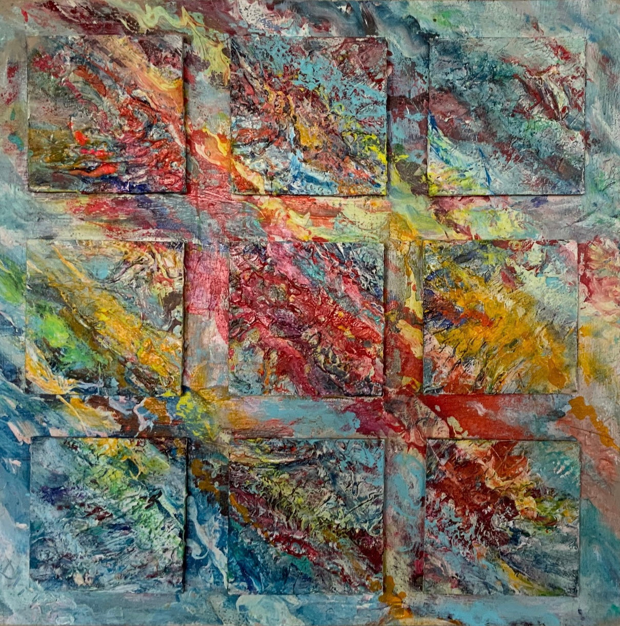 Reminiscence it 50x50cm in MC zijde 130 g/m2 papier