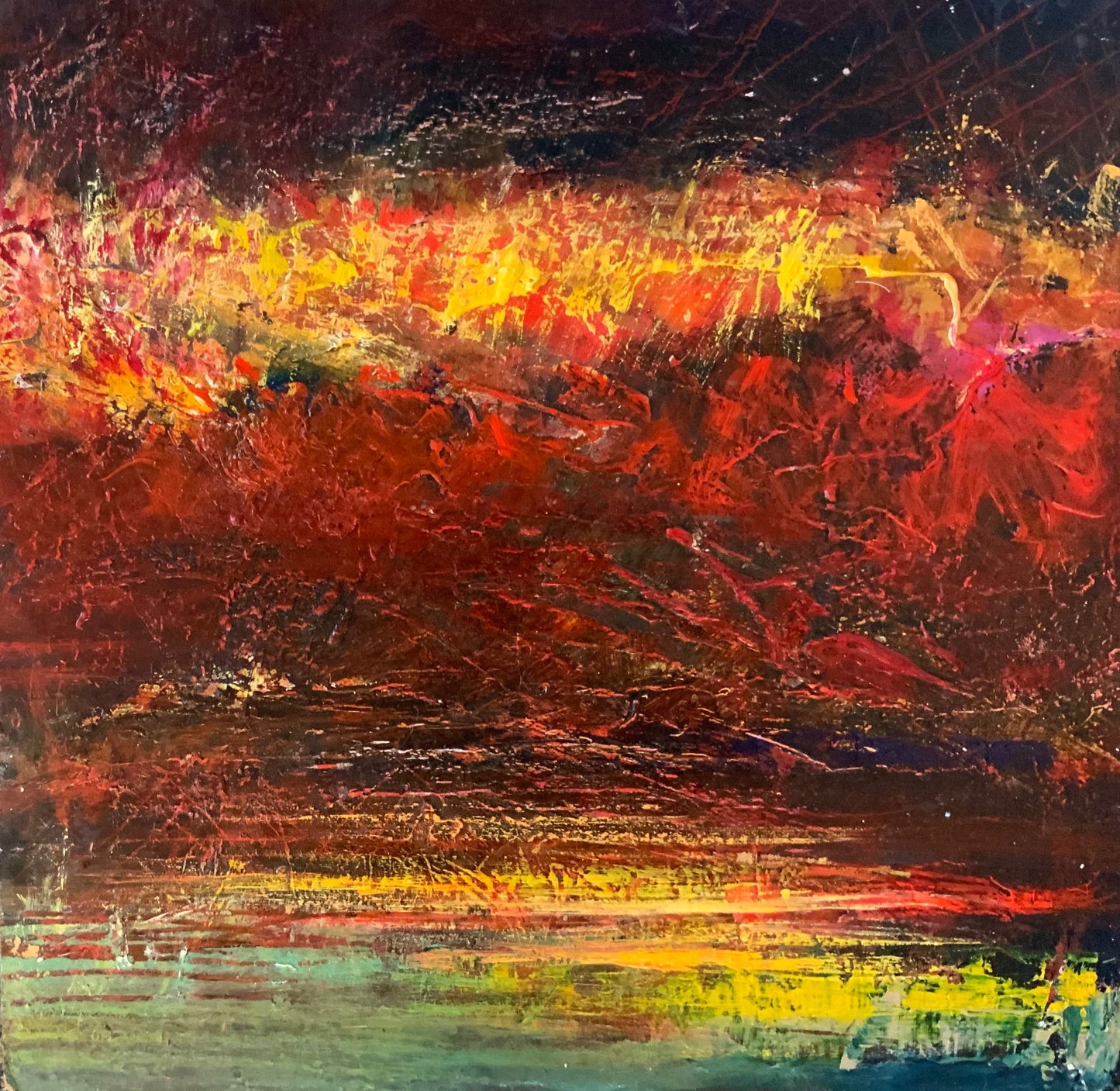 Woestijn bloeiend 50,5x52cm