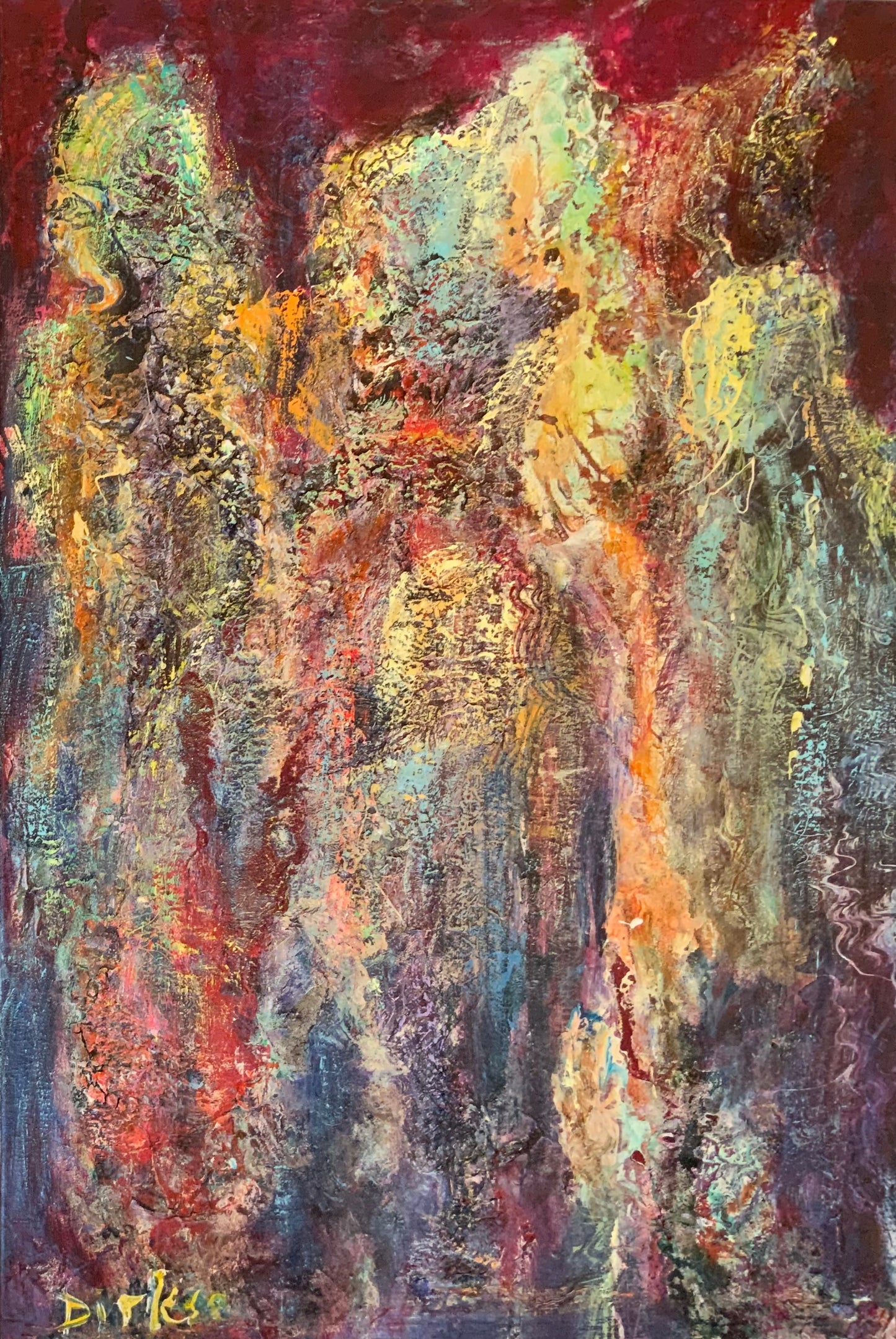 Tussen de menigte 80x120cm