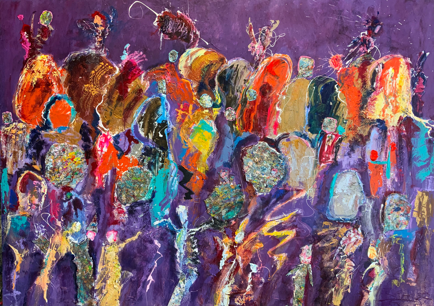 Feeën op congres 122x173cm