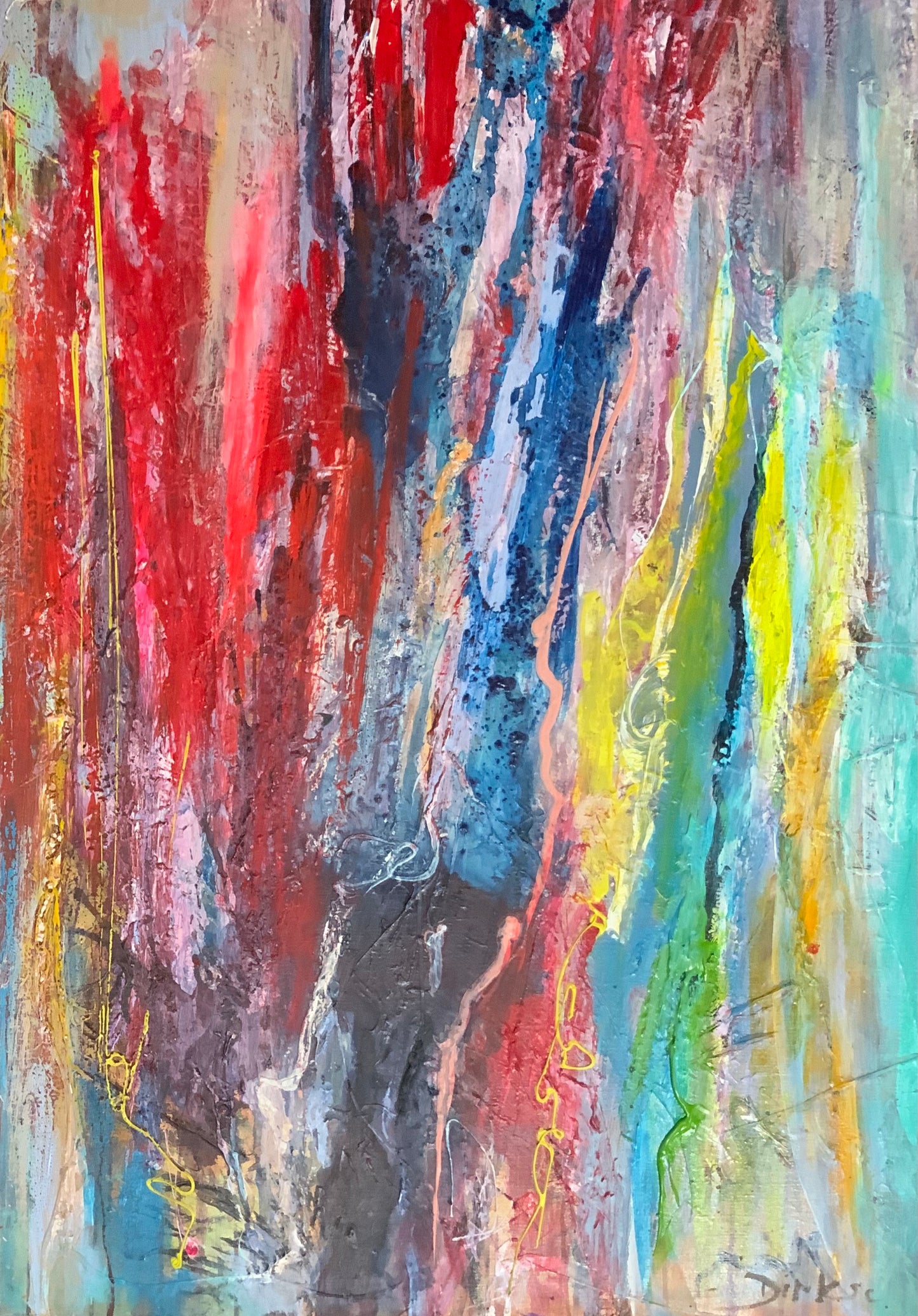 Kleurrijke kleur herfst 80x120cm