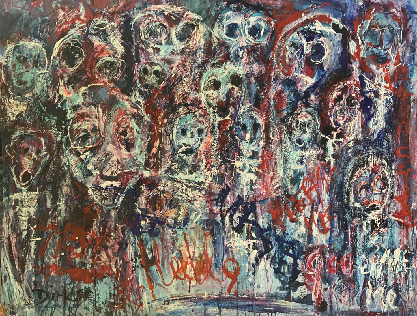 Oh mijn god scheidingstijd 122x173cm
