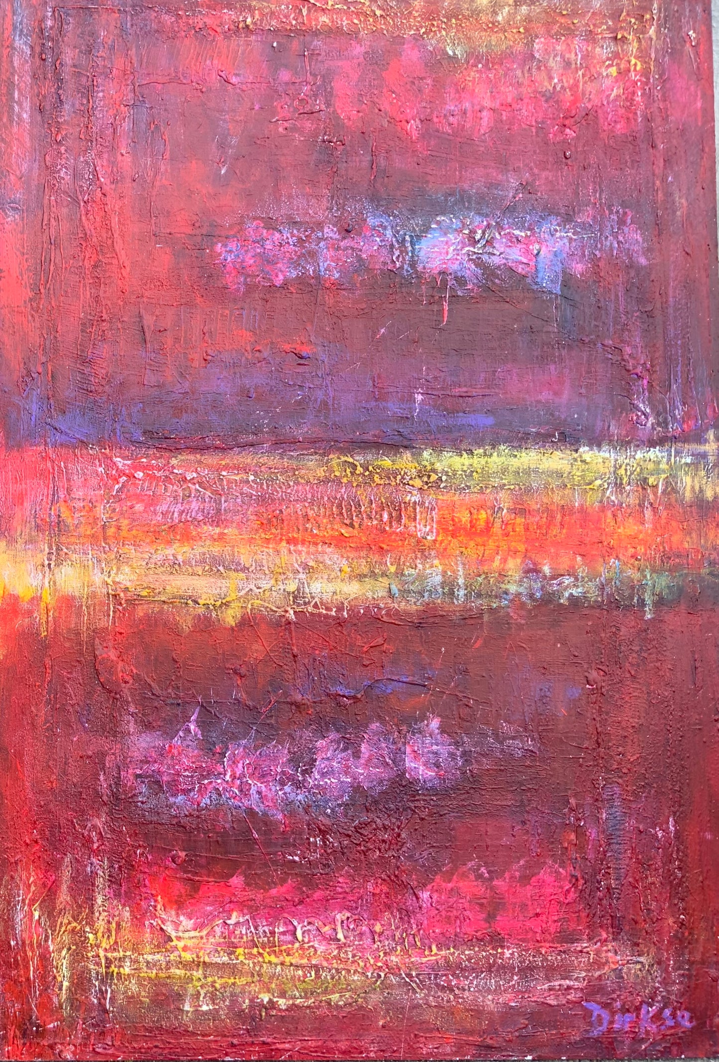 Paars en meer 122x173cm