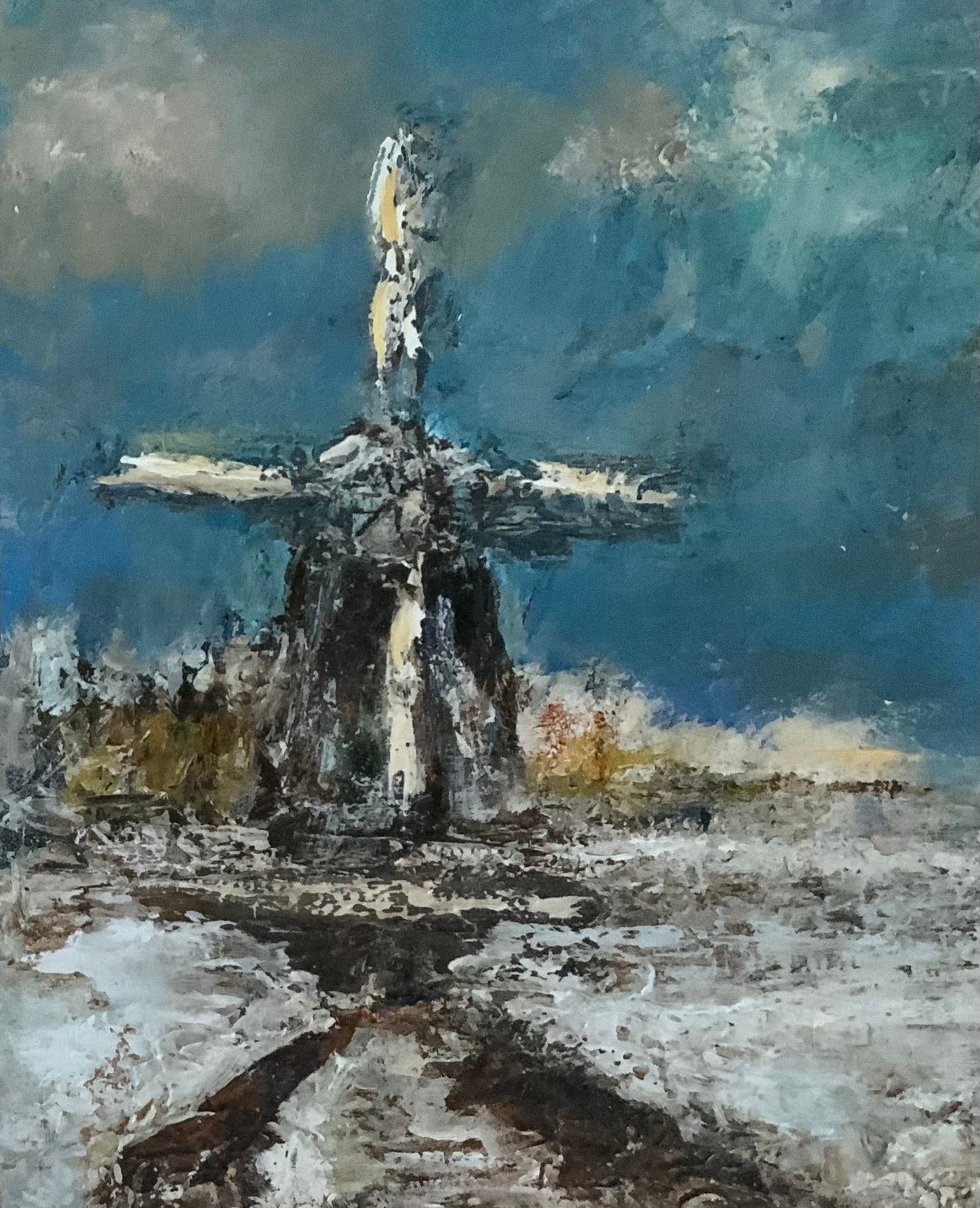 Ouderwetse winter 24x30cm