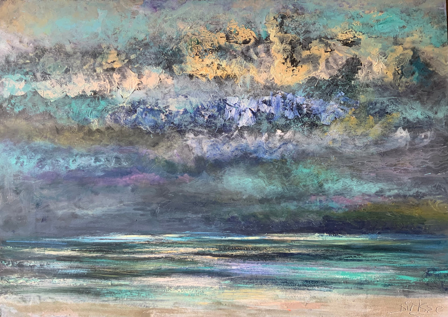 Stormachtig weer 122x73cm