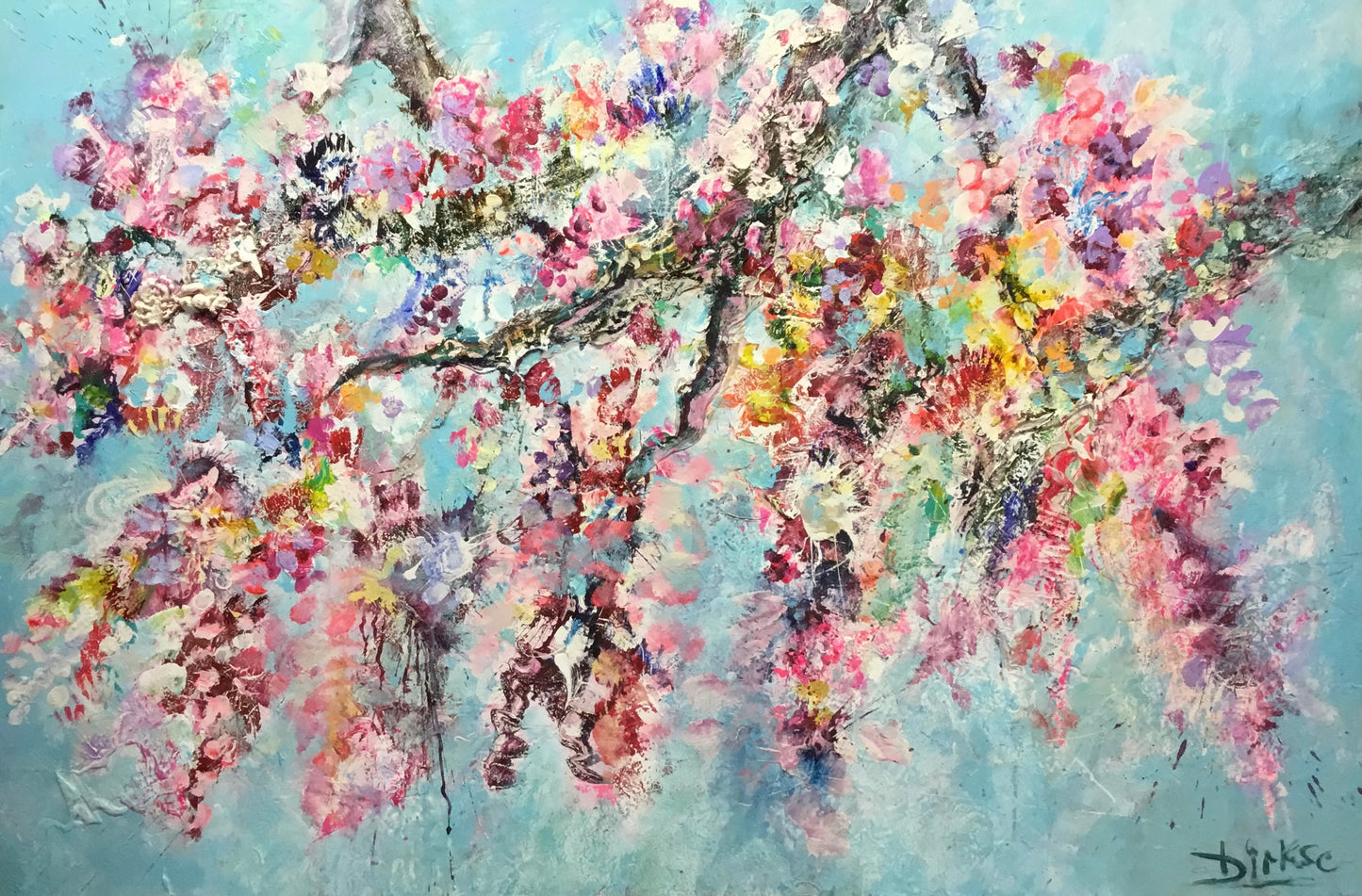 Spring time 50x70cm in MC silk 130 g/m2 paper