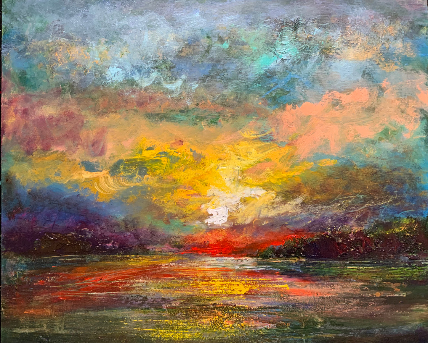 Sunset boulevard 30x40cm in MC silk 130 g/m2 paper