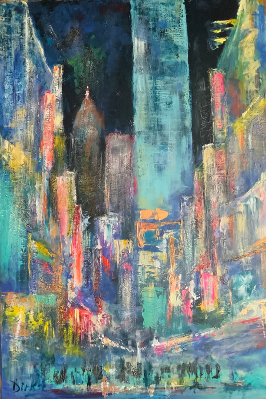 Night time has come 80x120 cm