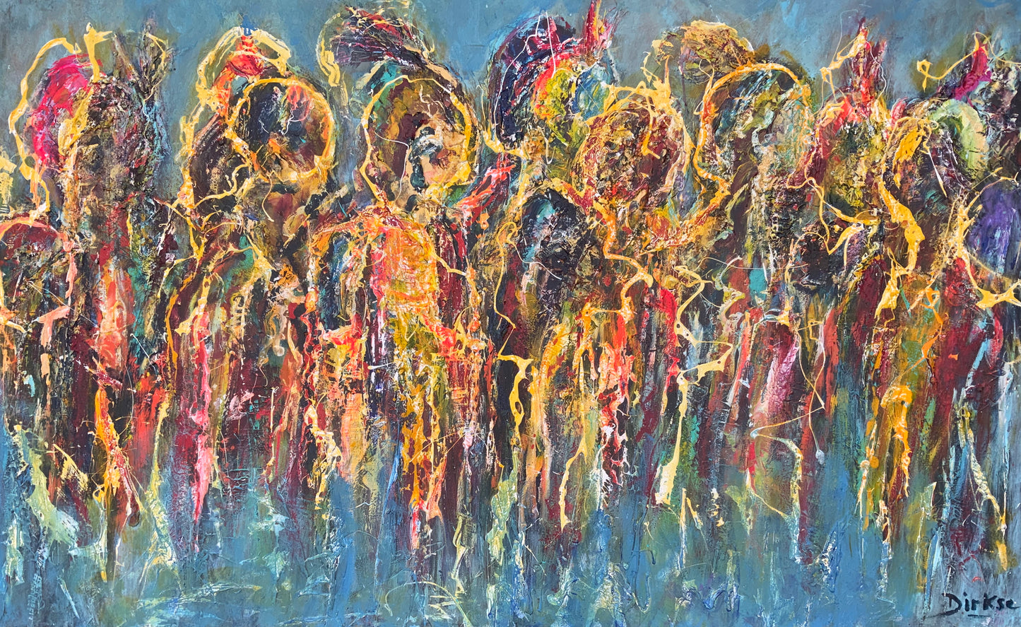 Shaman’s party 120x173cm