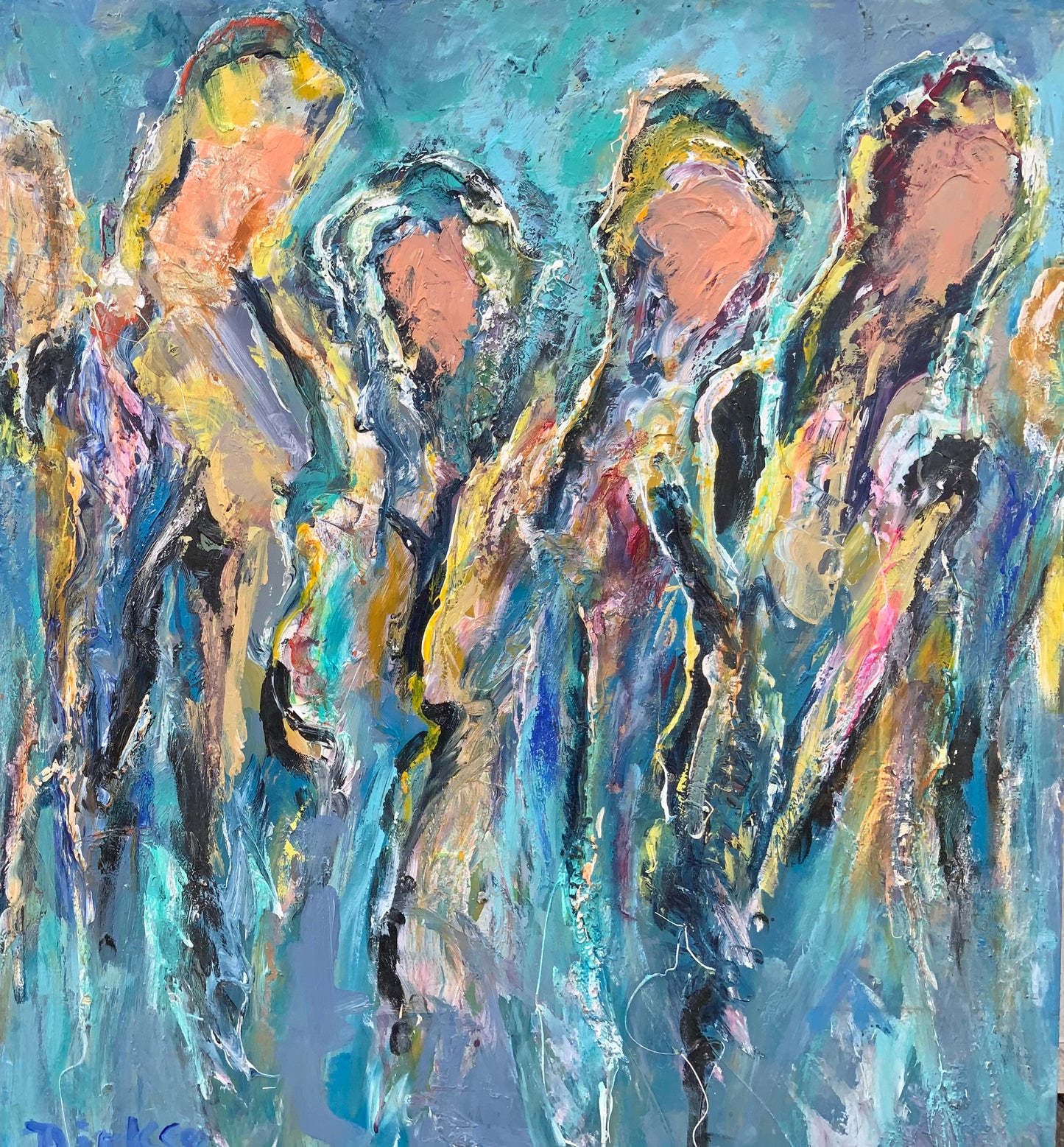 The Crowd 70x85cm